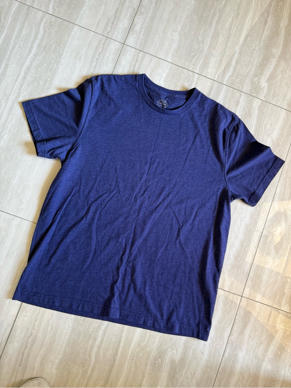 St. John's Bay Arizona Men's Short Sleeve Crew T-Shirt - 2 Navy Blue red v neck